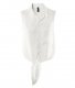 Blouse courte sans manche en viscose souple 