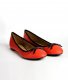 Ballerines orange fluo bicolores 