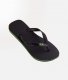 Paire de tongs noirs décor drapeau brésilien