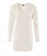 Pull large en maille fine blanche