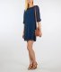 Robe ample et fluide bleu foncé avec son nœud décoratif au dos Etam été 2012