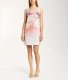Robe légère motif fleuri rose poudré
