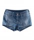 Short court en denim extensible 