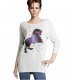 Manches ¾ et motif chien
