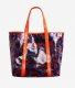 Sac cabas en plastique imprimé fleuri