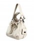 Sac seau blanc cassé double porté 