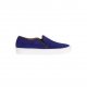 Des baskets bleues à motif python nommées Anaconda