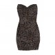 Robe bustier imprimé reptile polyamide 