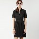 Robe polo ceinturée à manches courtes
