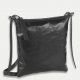 Sac croisé plat en toile enduite 